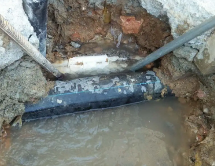 白水测漏水之水管漏水